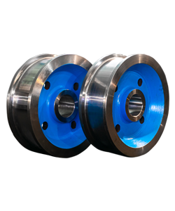 Travel crane wheels