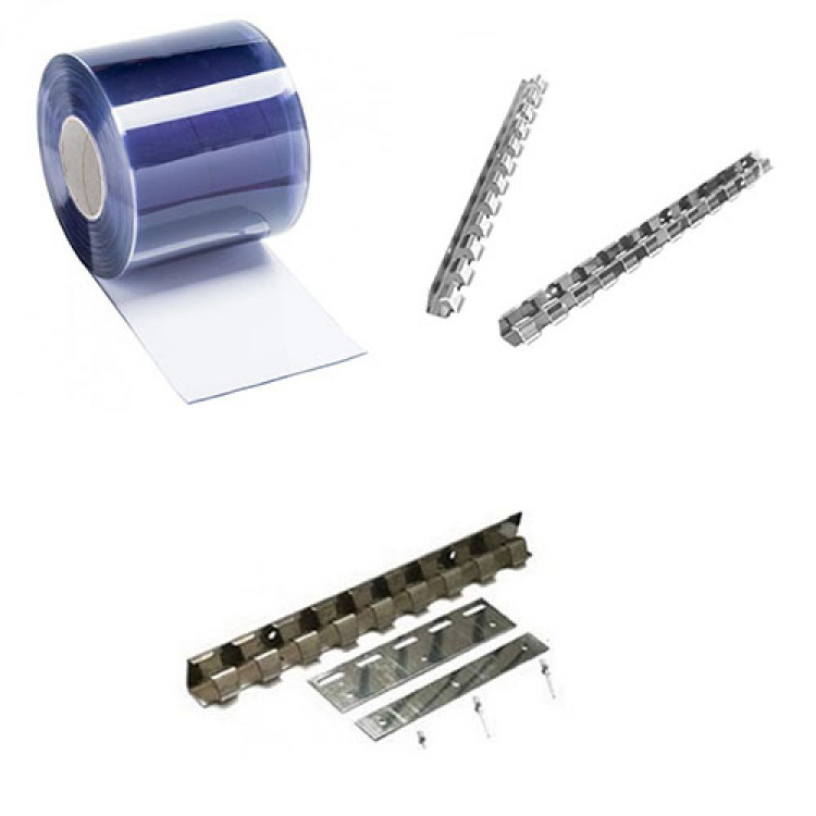 PVC tape curtain standard for opening 1 m x 2 m