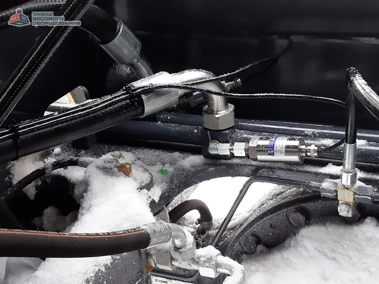 装载机上的秤。 车载称重系统Monacs