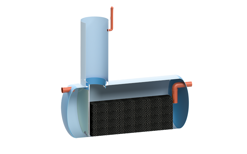 Installation of oil and oil separation 