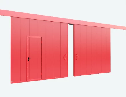 Противопожарные ворота откатные