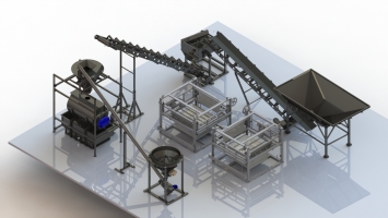 Automated plant METEM-PROFI with a cutting complex