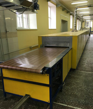 Electric tunnel oven with Teflon tape TKP-T