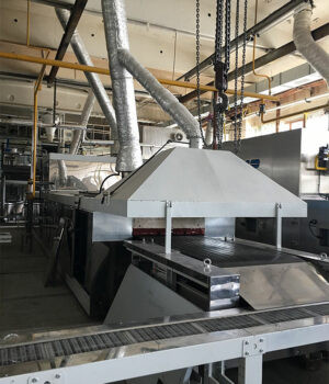 Gas tunnel oven with steel band GTP-SL