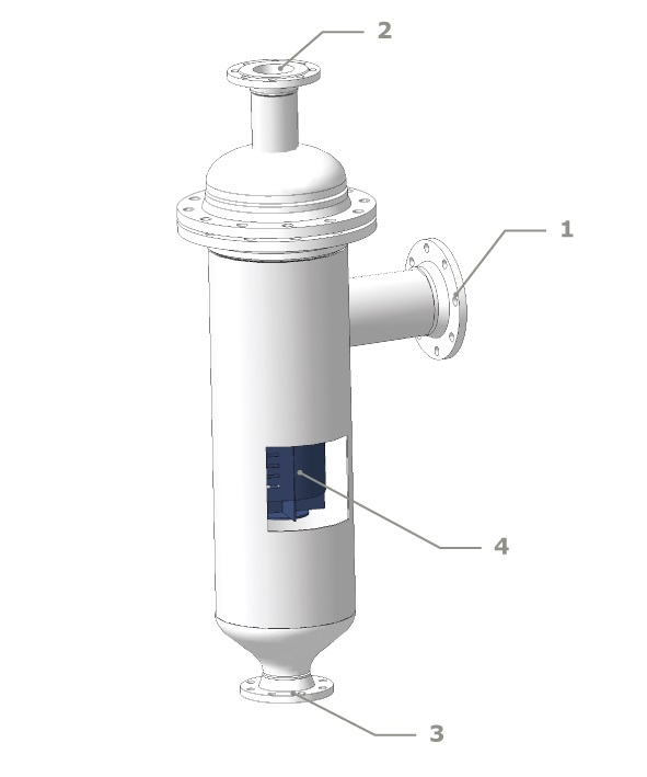 Сепаратор газовый щелевой (вихревой) (АСГ-Щ)