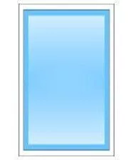 Warm aluminum window 900x900 mm