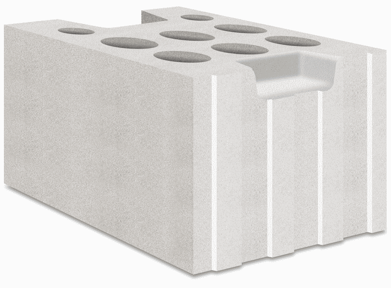 Silicate wall block 250x240x250