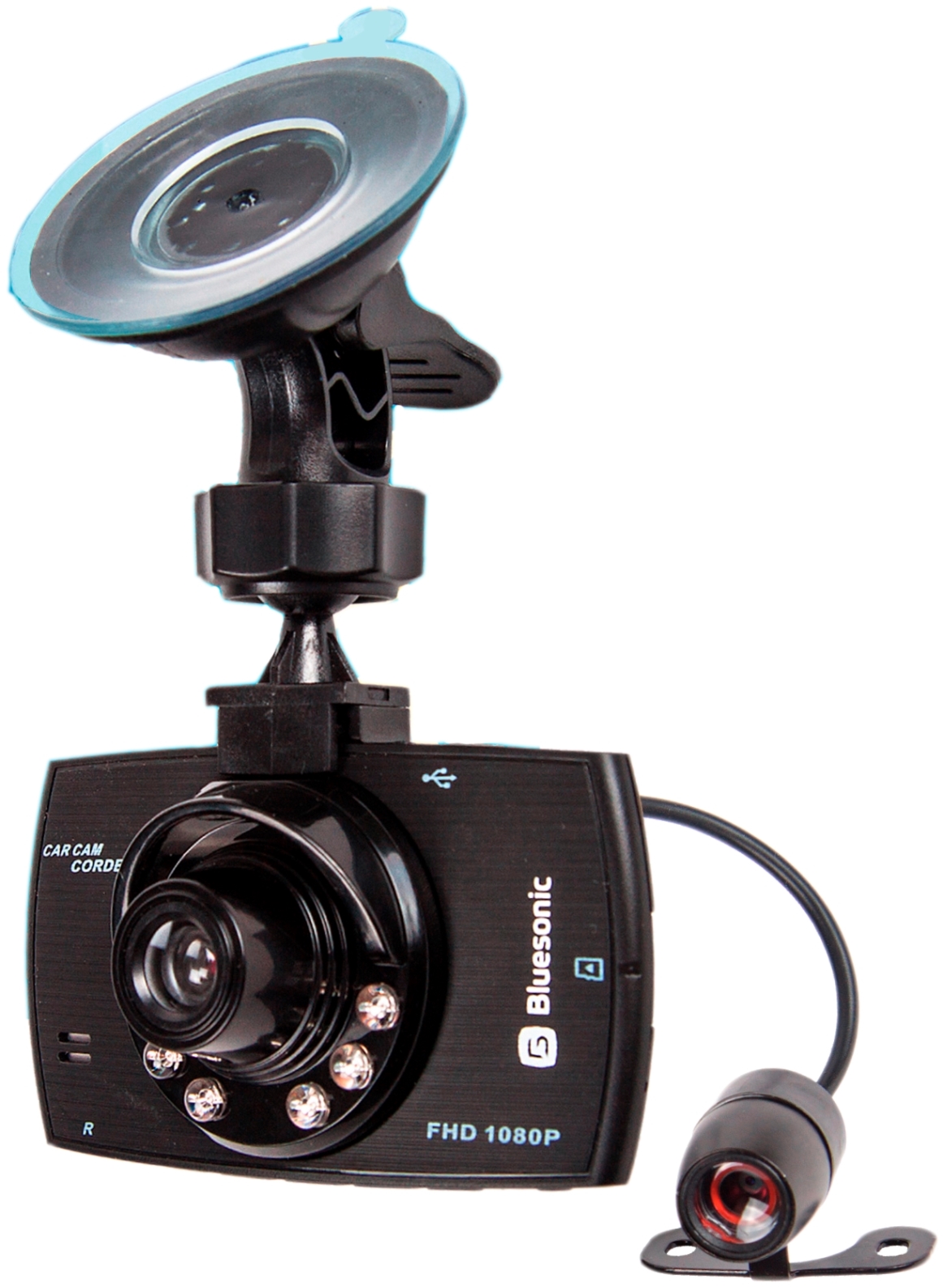 Two-channel dashcam Bluesonic BS-B102 PRO (Full HD + VGA, night vision)